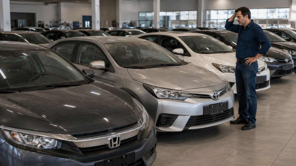 Carros acima de R$ 100 mil encalhados em loja de veículos