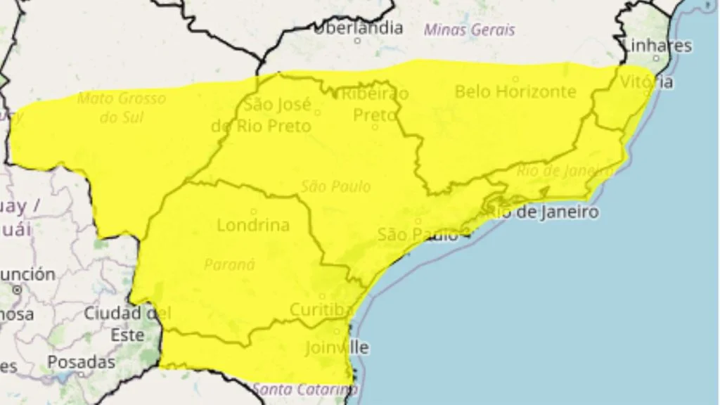 alerta de tempestade