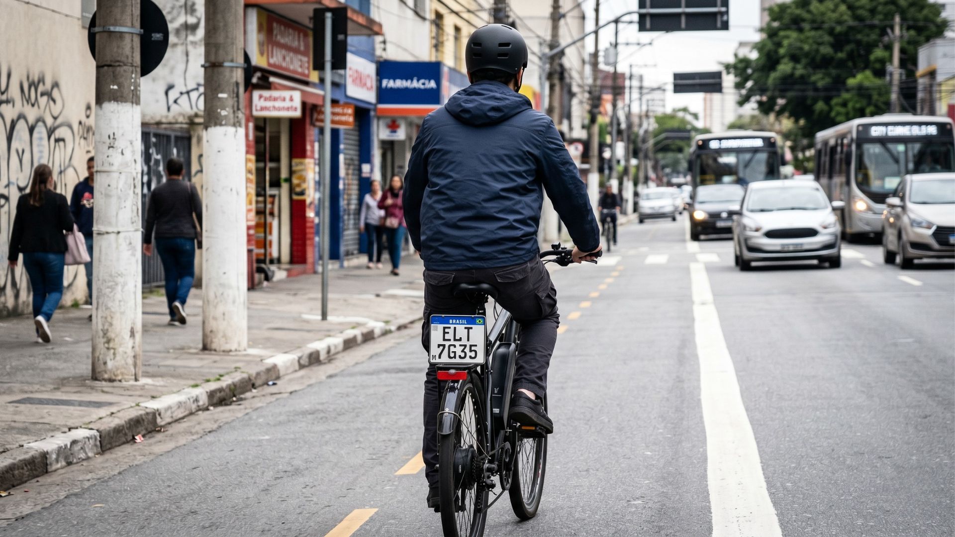 Bicicletas elétricas emplacamento