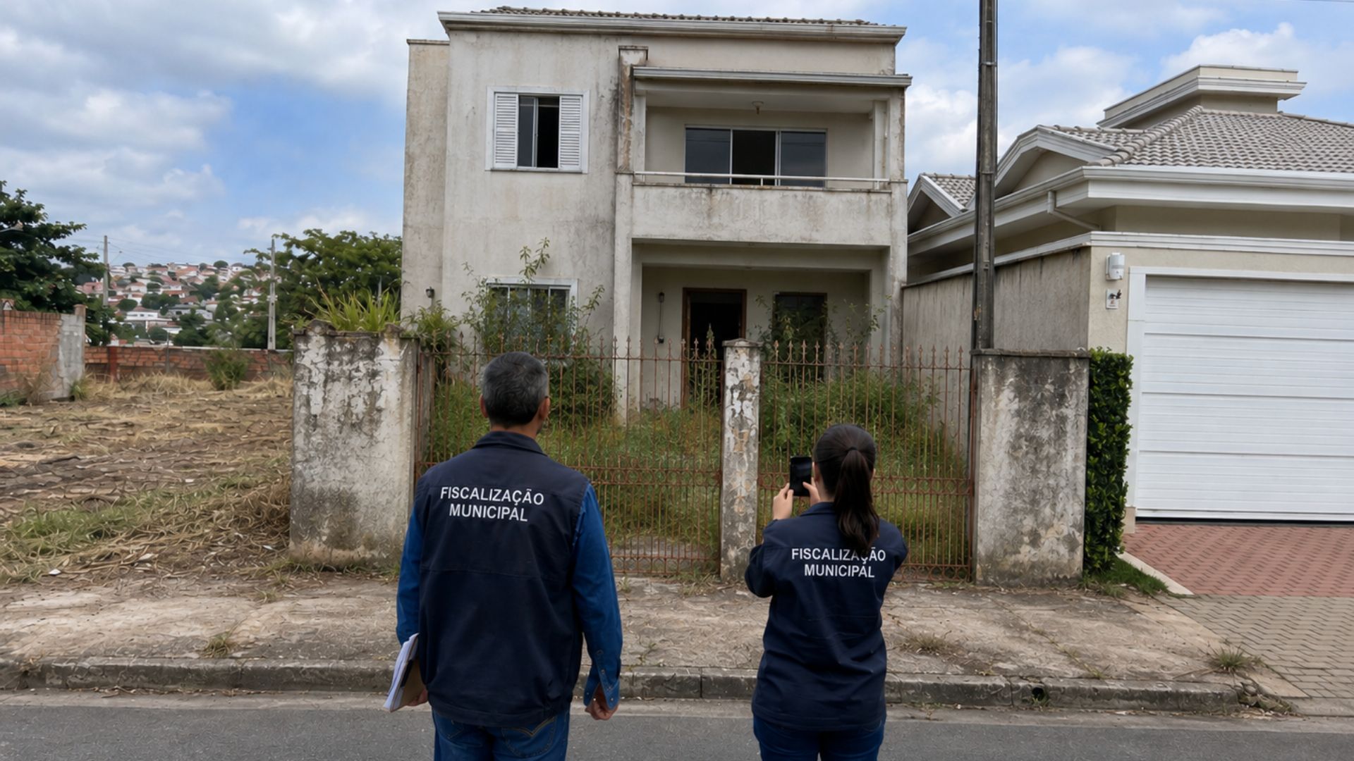 casas abandonadas e terrenos vazios