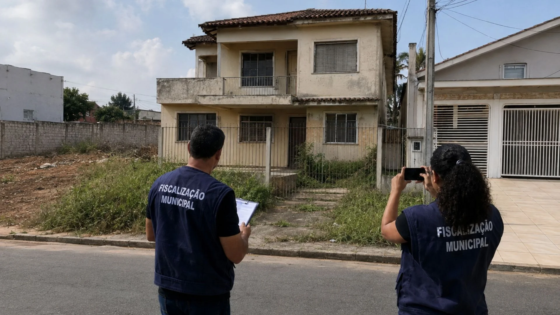 Casas e terrenos abandonados
