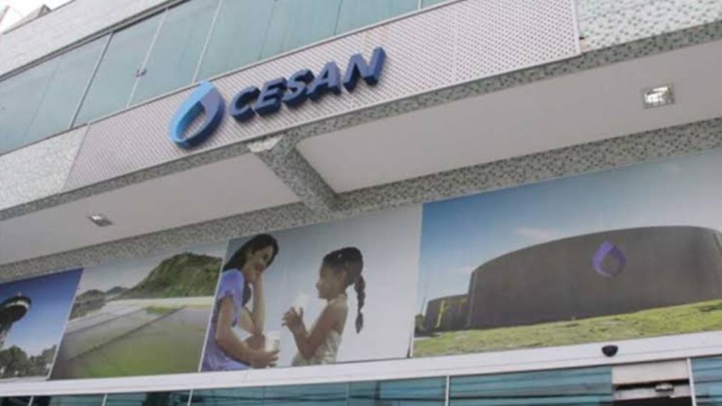 Fachada da sede da Companhia Espírito-Santense de Saneamento (Cesan)