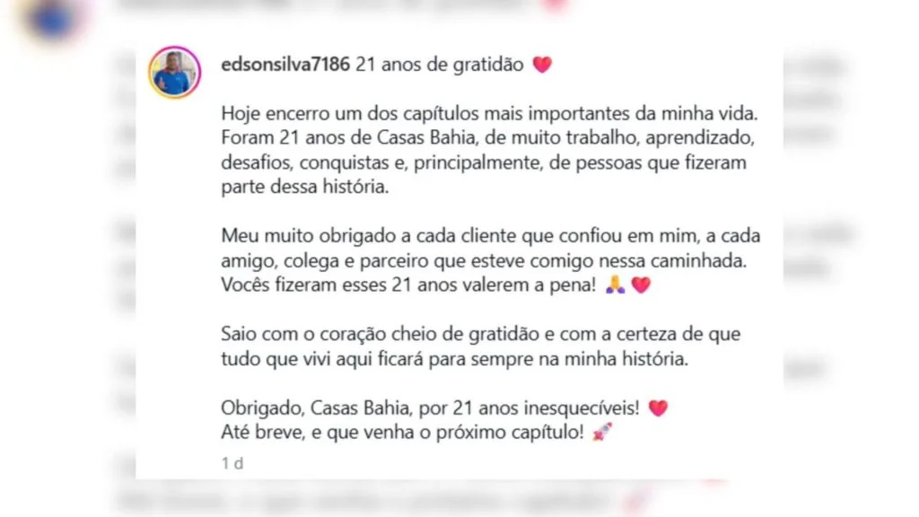 Demissão na Casas Bahia