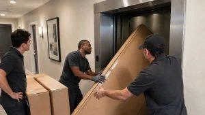 Entrega de móveis elevador