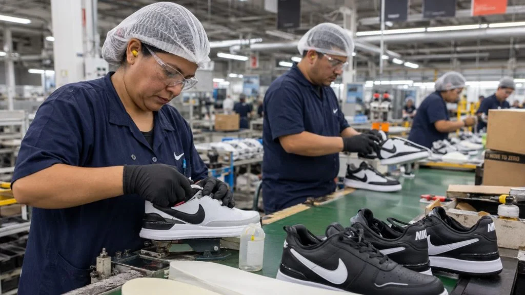 Fábrica da Nike e Adidas