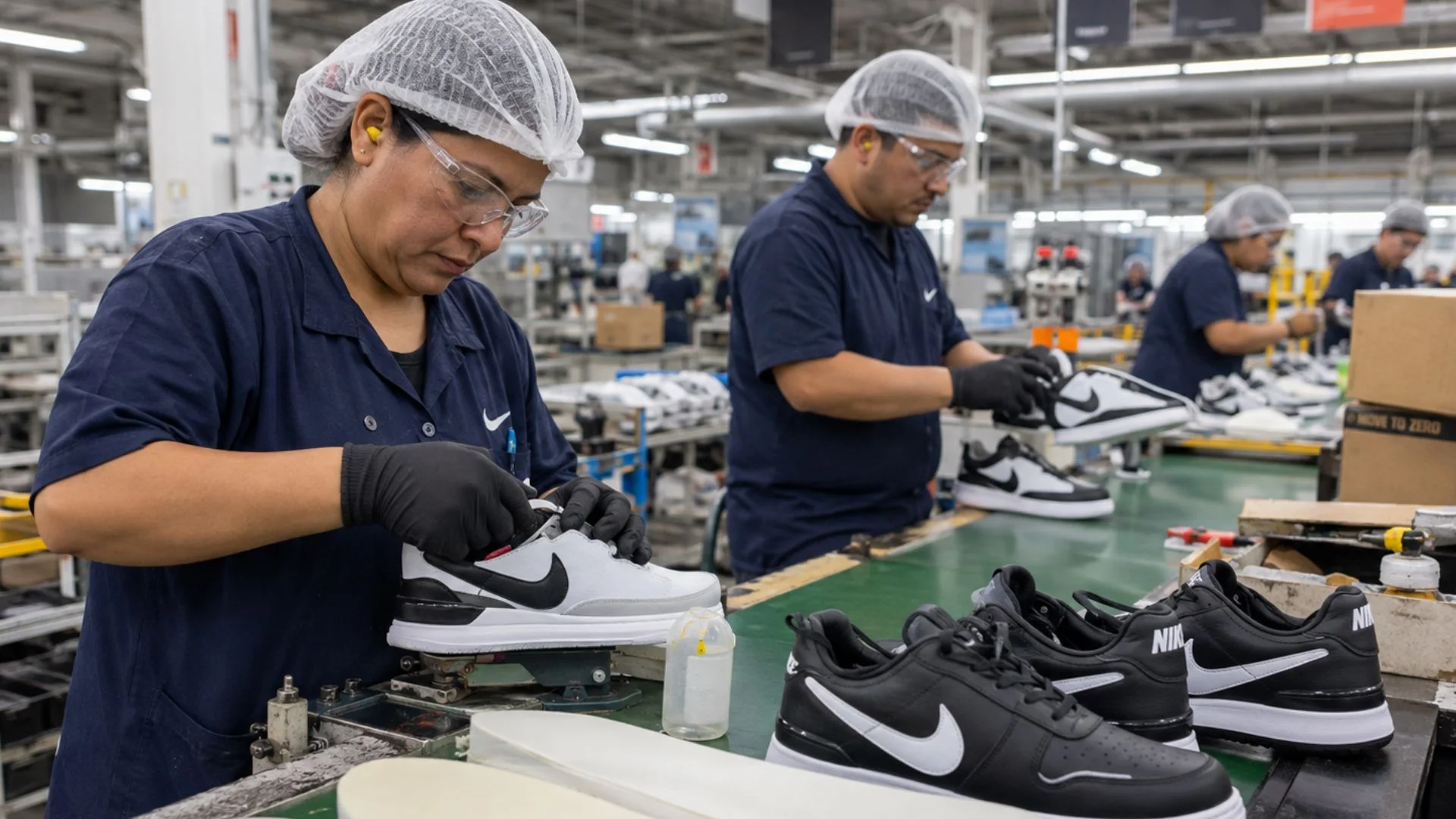 Fábrica da Nike e Adidas