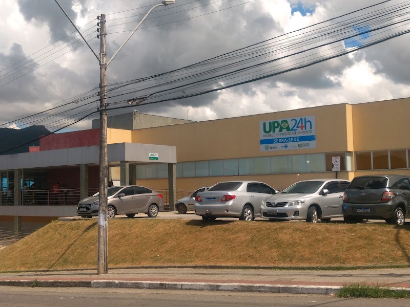Fachada da UPA Serra Sede, unidade onde feto foi encontrado em banheiro na Serra