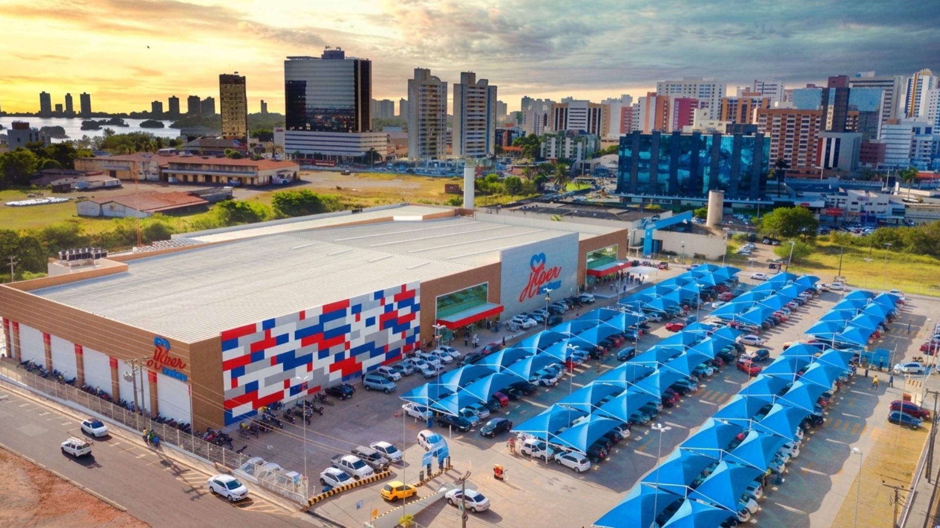 Gigante dos supermercados rede lojas funcionários
