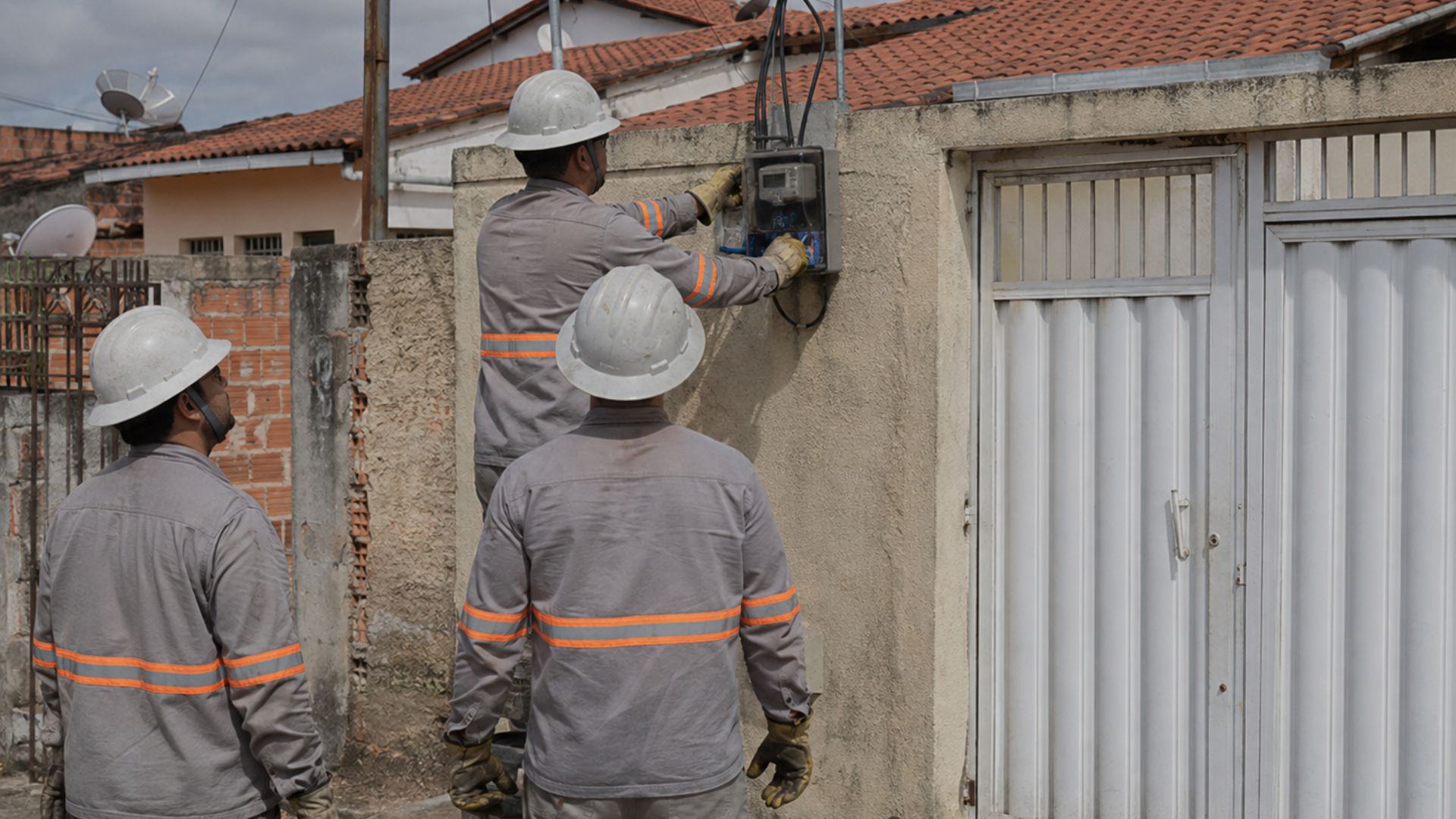 Indenização corte de energia família