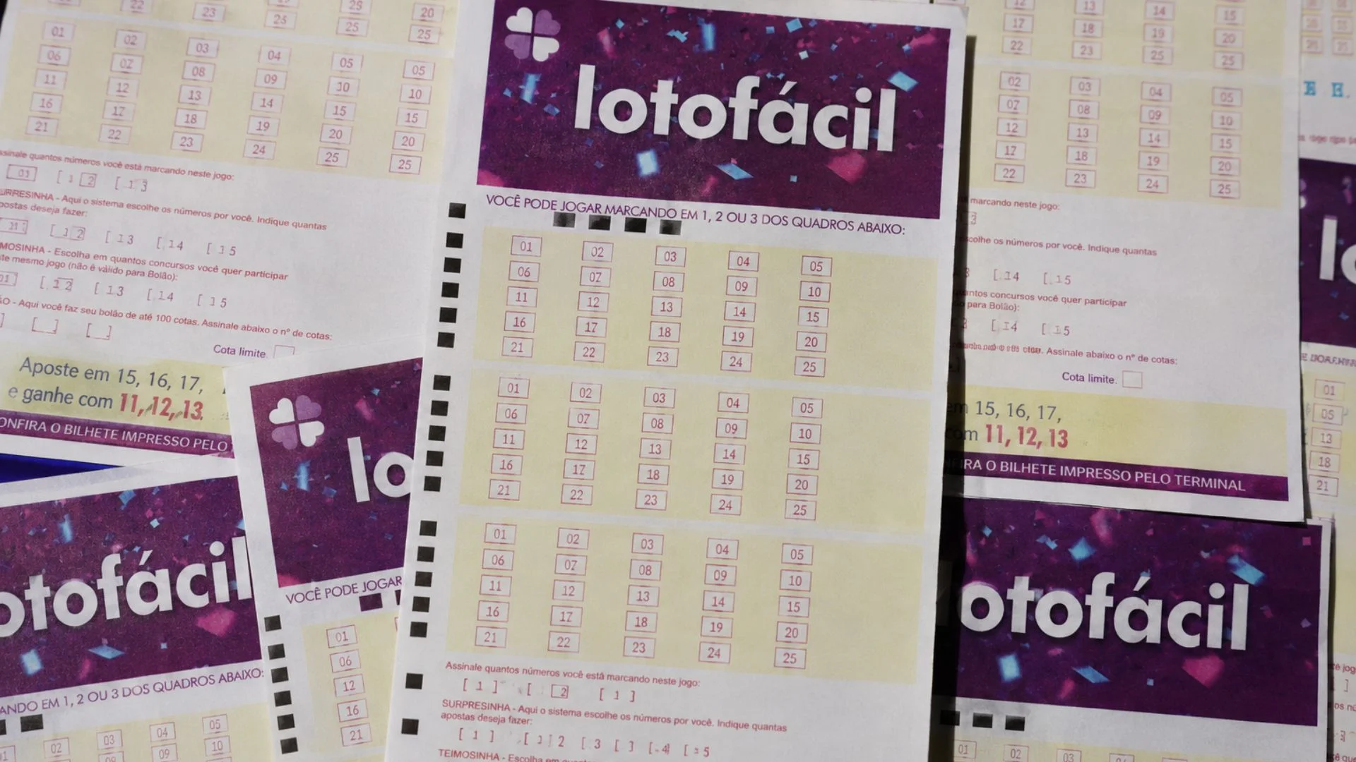 Lotofácil premiada serra