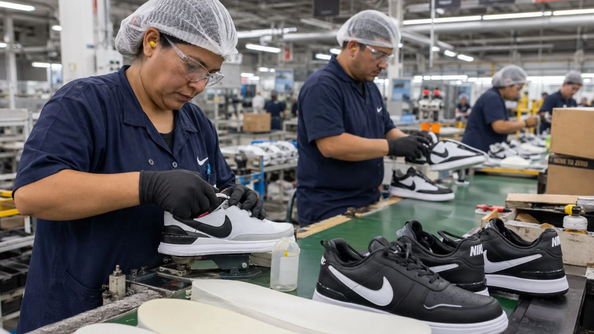 Fábrica da Nike e Adidas