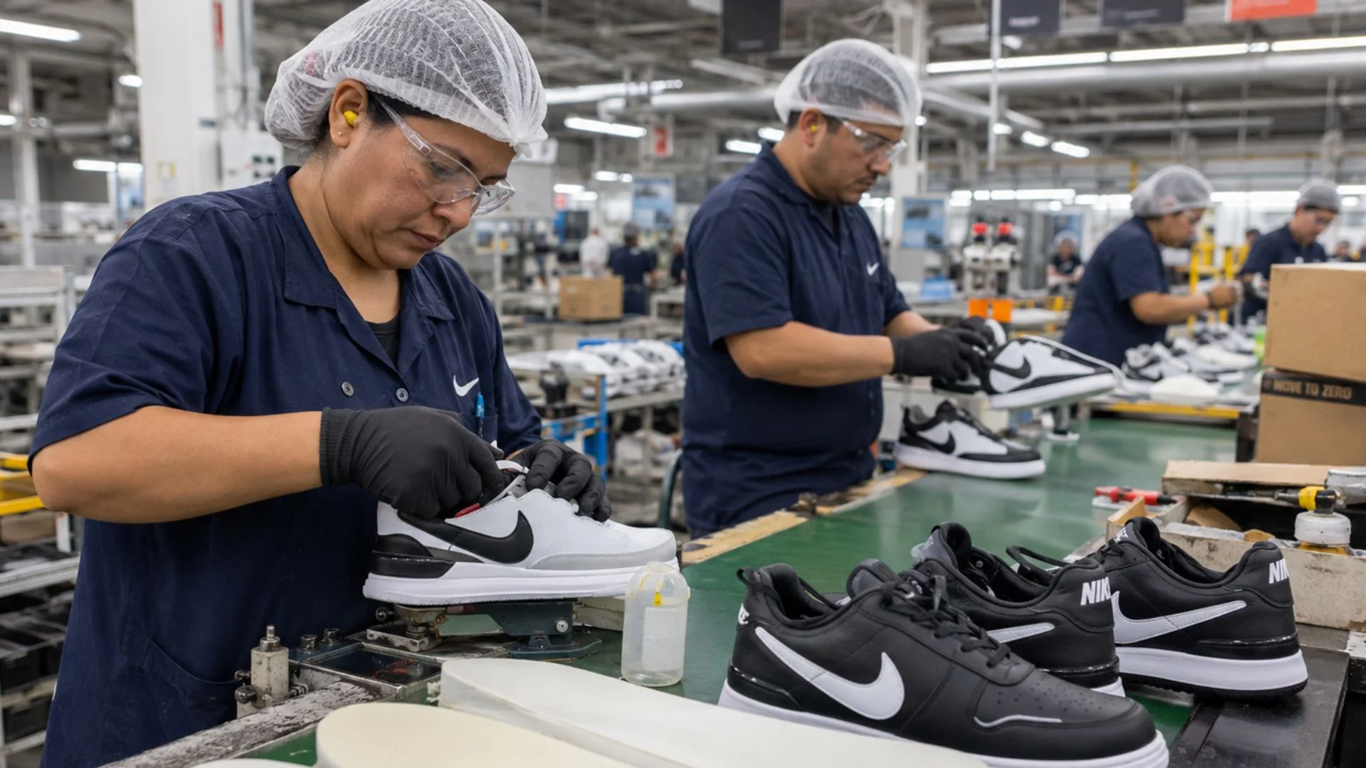 Fábrica da Nike e Adidas