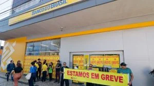 Greve nos bancos Agências bancárias