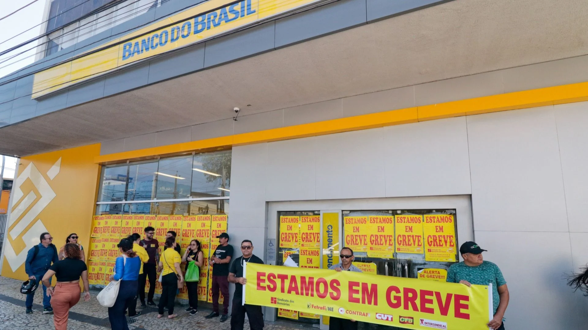 Greve nos bancos Agências bancárias Bancários
