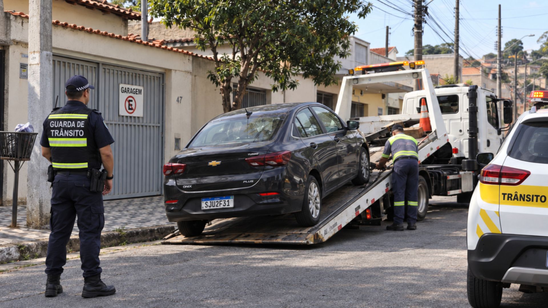 Morador Estacionar Garagem Carro
