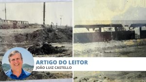 Fotos antigas mostram terraplenagem da Avenida Norte/Sul na Serra e a estrutura do Terminal de Laranjeiras