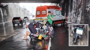 acidente de moto na Serra