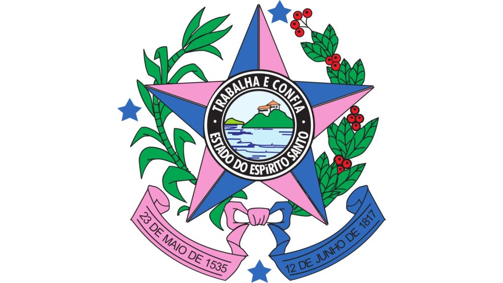 Brasão do Estado do Espírito Santo. Acervo: Wikipédia.