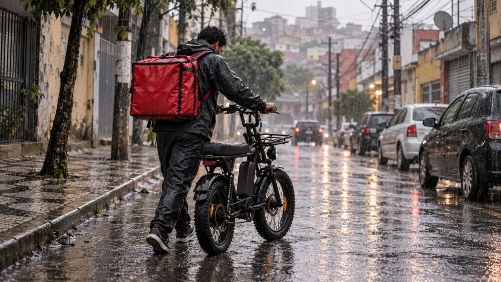 Entregador Bicicleta elétrica