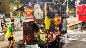 incêndio no Trailer da Mineira