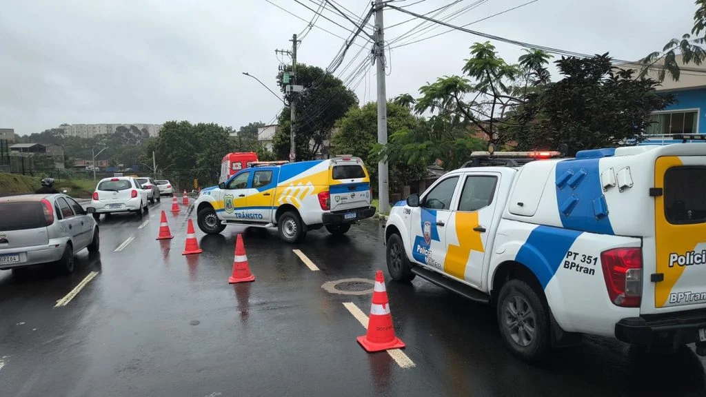 motociclista ferida na Serra