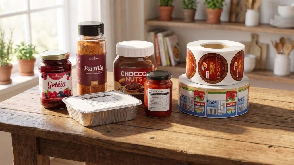 rótulos de produtos
